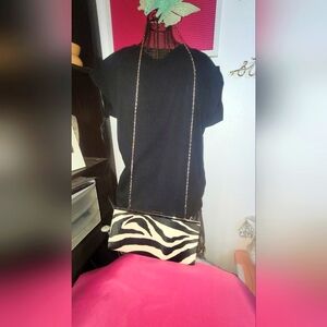 Chic Zebra Pattern Shoulder Bag
